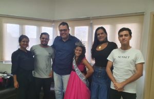 Prefeito Alan recebe visita da Miss Dourados Infantil