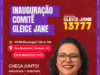 Professora Gleice Jane inaugura comitê em Dourados neste domingo (23)